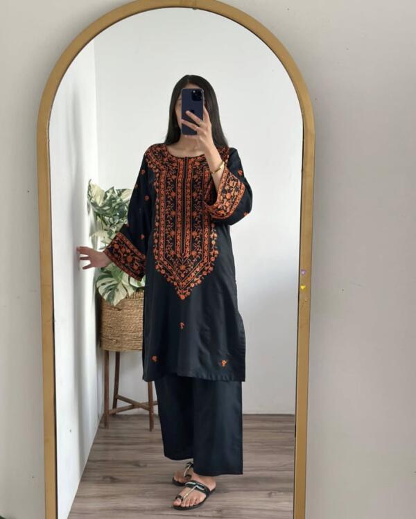 Trending Farshi shalwar 2Pcs Stitch Suit - Image 4