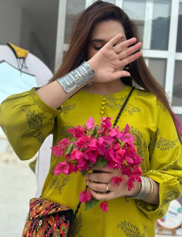 Stitched Summer Printed Suit 2Pcs - Image 2