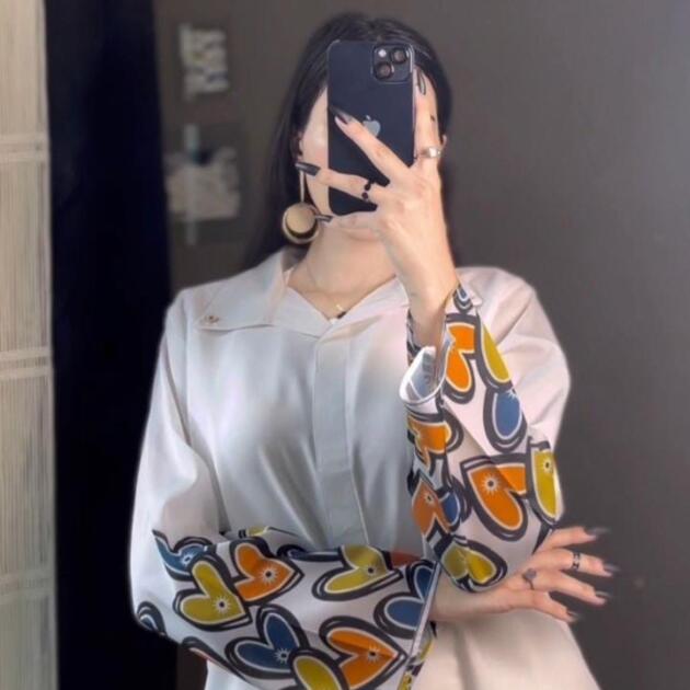 Heart Printed 2Pcs Grip Stitched Shirt And Trouser