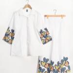 Heart Printed 2Pcs Grip Stitched Shirt And Trouser - Image 5