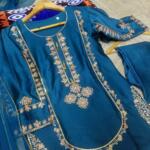 Sequence Embroidered on Shirt, Sleeves with Embroidered Trouser 3PCs - Image 13