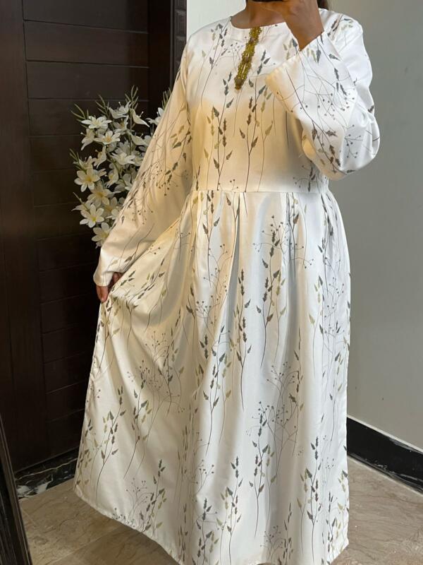 Printed Malai lawn maxi - Image 4