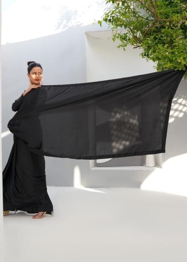 Black Silk Saree - Image 5