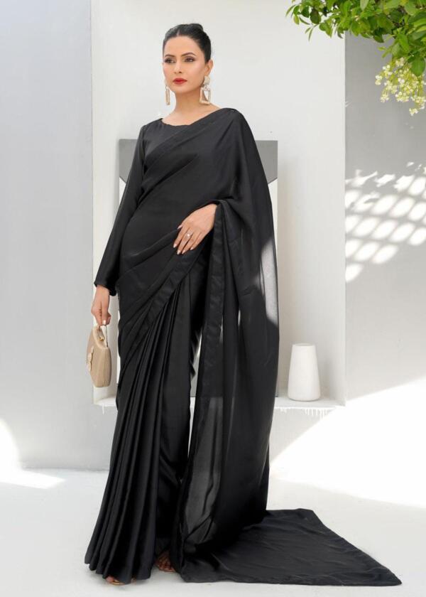 Black Silk Saree