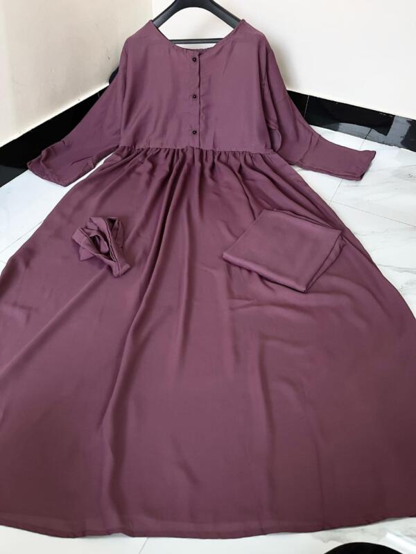 Raisin purple abaya - Image 5