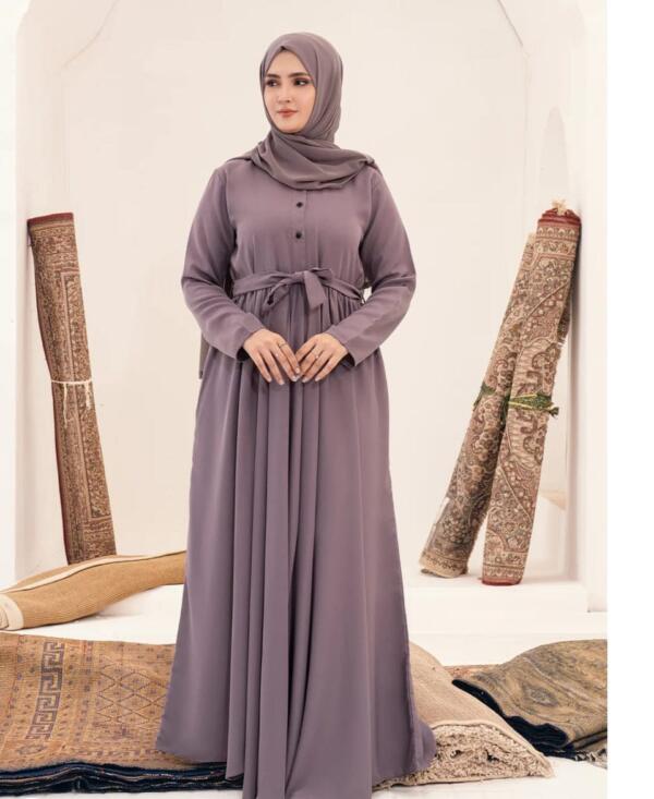 Raisin purple abaya