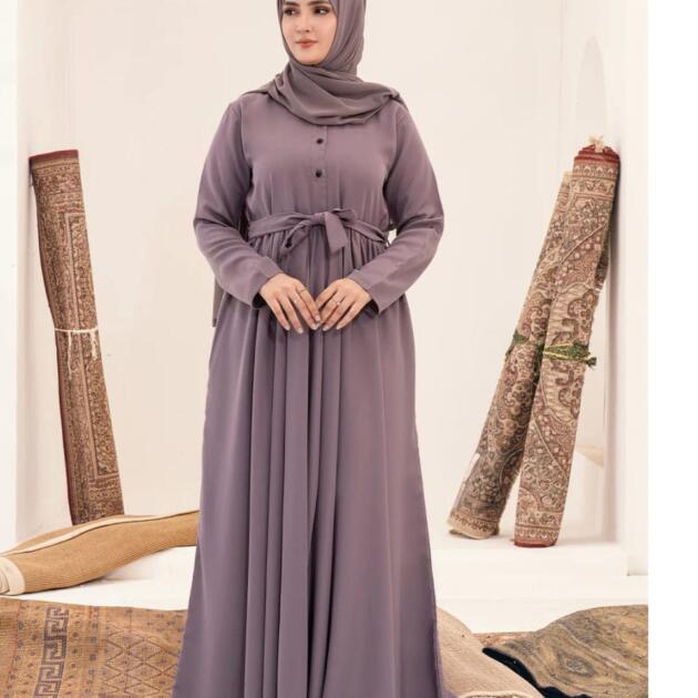 Raisin purple abaya