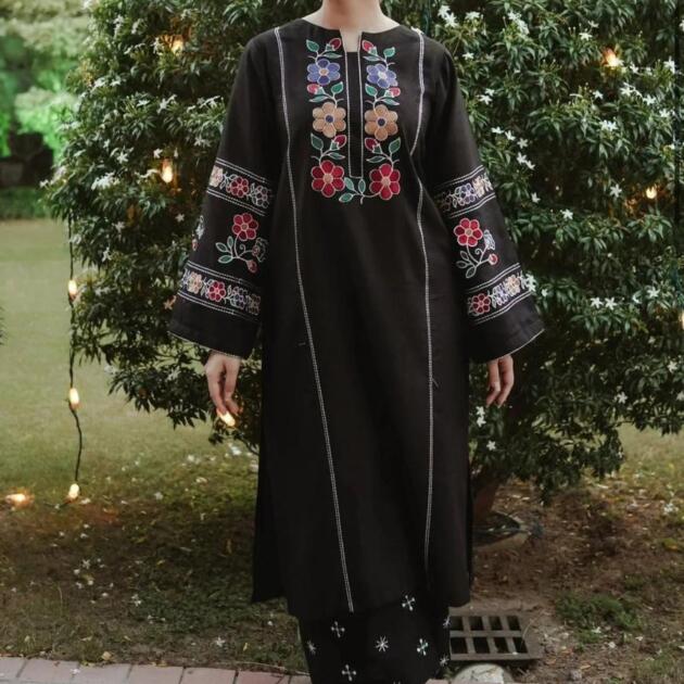 Summer  Cotton Embroidery 2pc