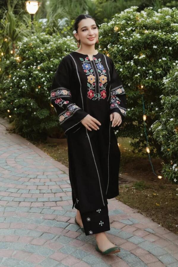 Summer  Cotton Embroidery 2pc - Image 4