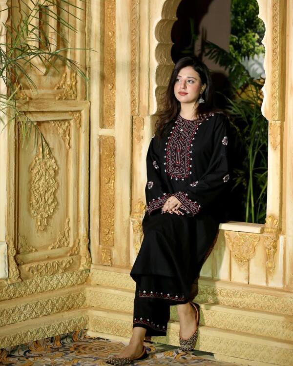 SINDHI EMBROIDERED LONG LENGHT EMBROIDERY PLAZO - Image 2