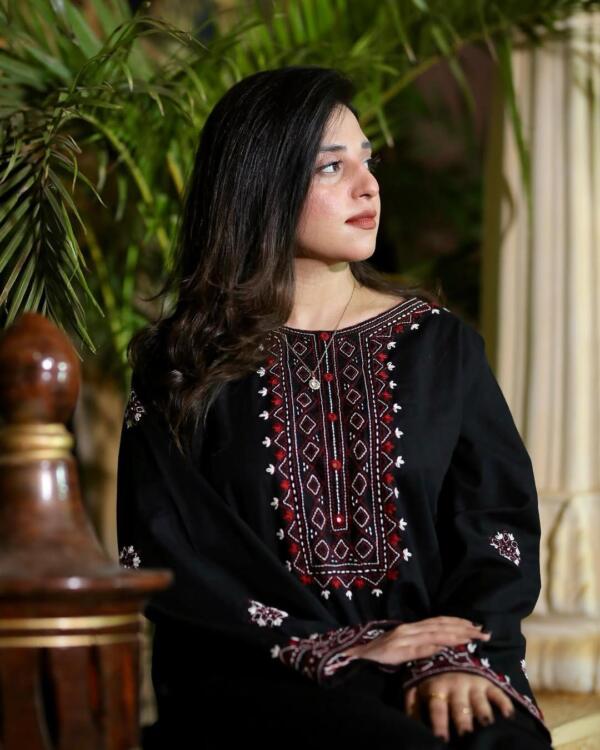 SINDHI EMBROIDERED LONG LENGHT EMBROIDERY PLAZO - Image 3