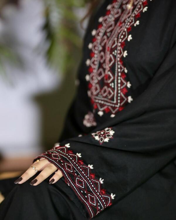 SINDHI EMBROIDERED LONG LENGHT EMBROIDERY PLAZO - Image 4