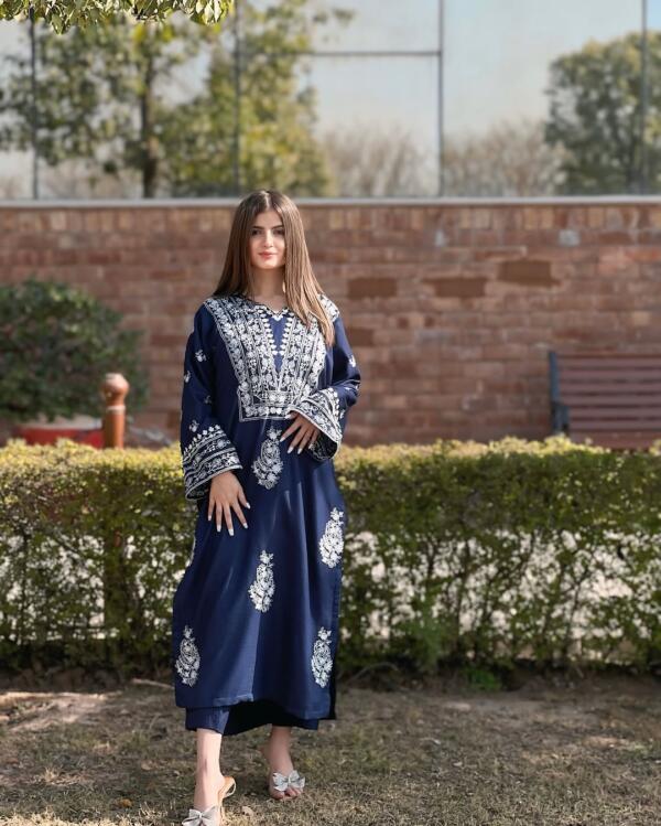 SUMMER COLLECTION  DAZZEL LONG LENGTH EMBROIDERY 2PC