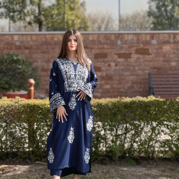 SUMMER COLLECTION  DAZZEL LONG LENGTH EMBROIDERY 2PC