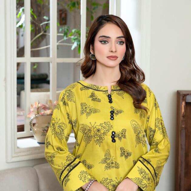 Butterfly Design Co-Ord Set Digital Print Summer