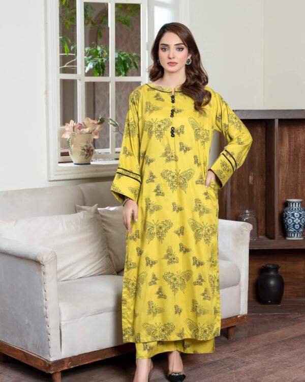 Butterfly Design Co-Ord Set Digital Print Summer - Image 2