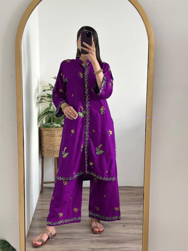SEQUENCE EMBROIDERY FRONT CUT 2PC Summer Linen - Image 5