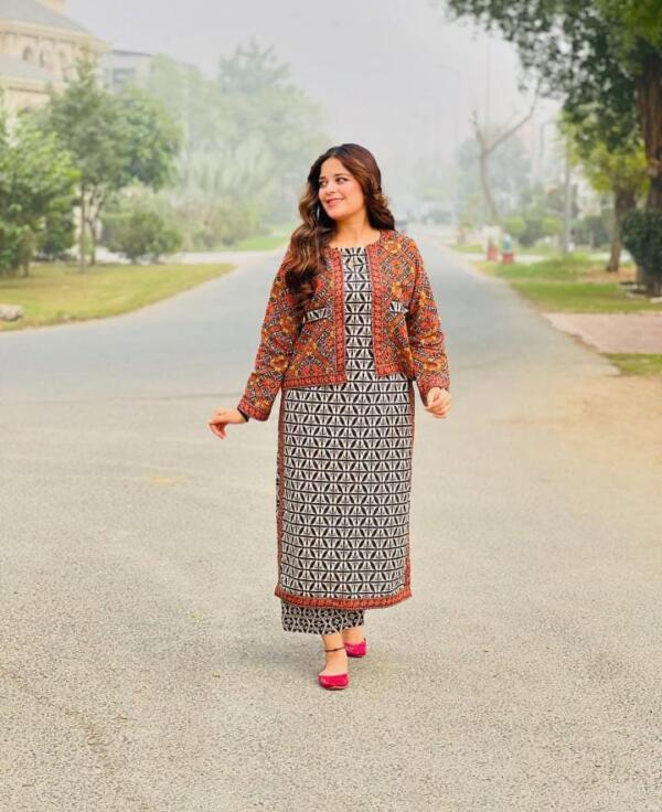 AJRAK KOTI DIGITAL PRINTED 3PCS Best For Summer