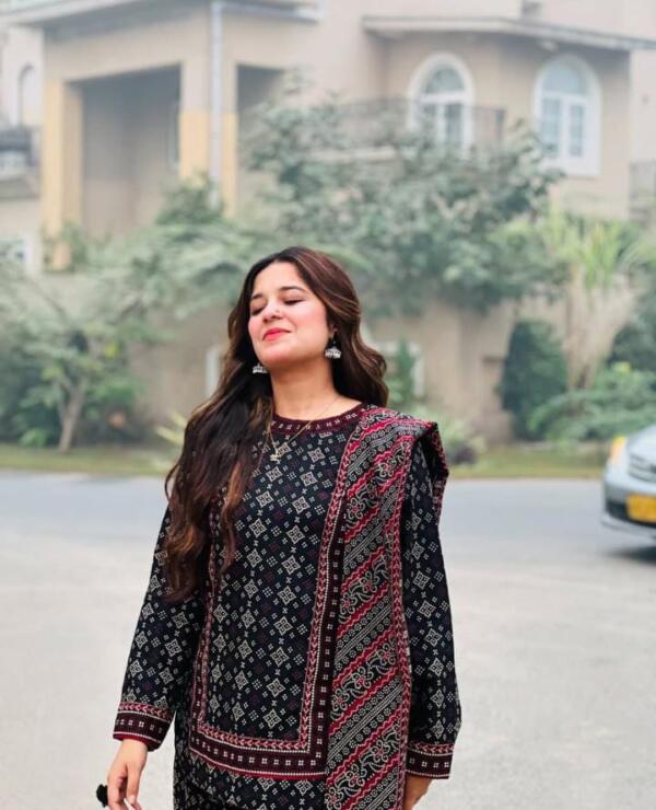 DIGITAL CHUNRI FARSHI SHALWAR 3PCS SUITE SUMMER COLLECTION - Image 7