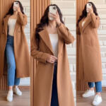 Women Long Pocket Coat