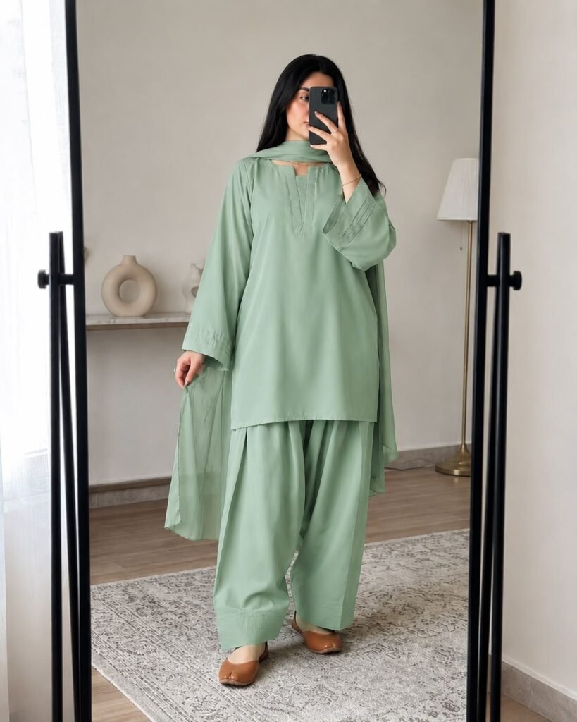 Mira Pintuck Suit