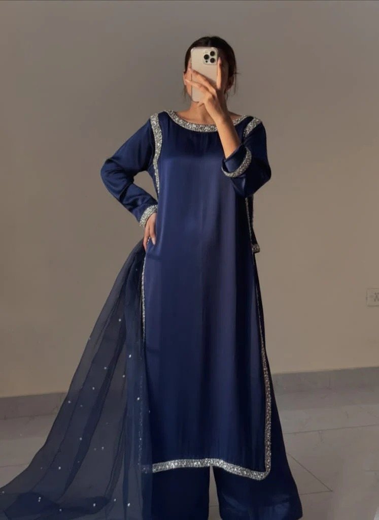 Resham Silk Suit