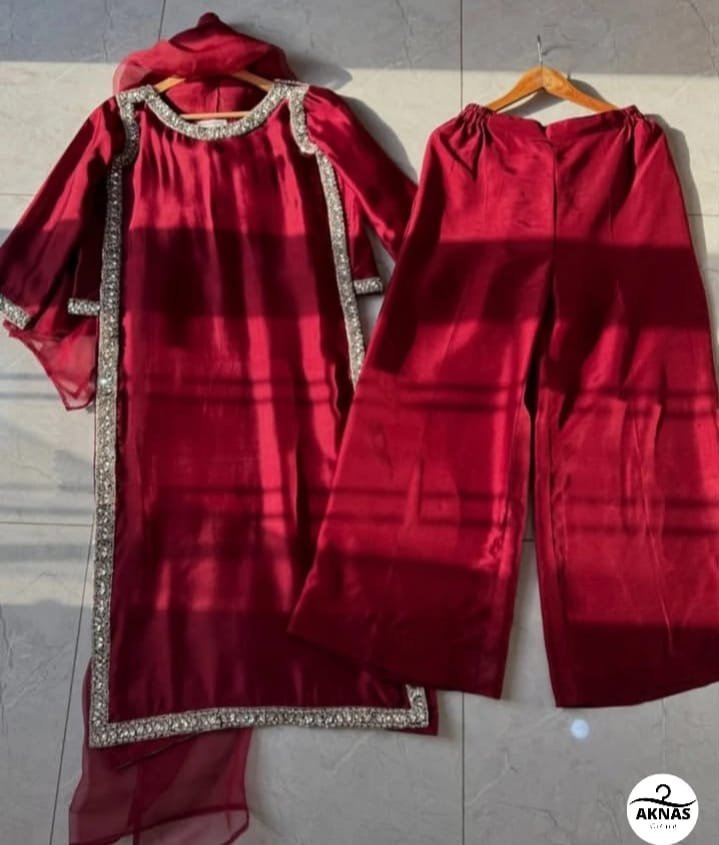 Resham Silk Suit