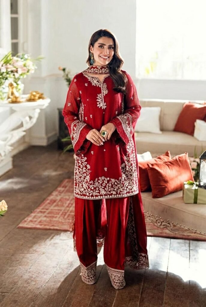 Shab Embroidered Suit