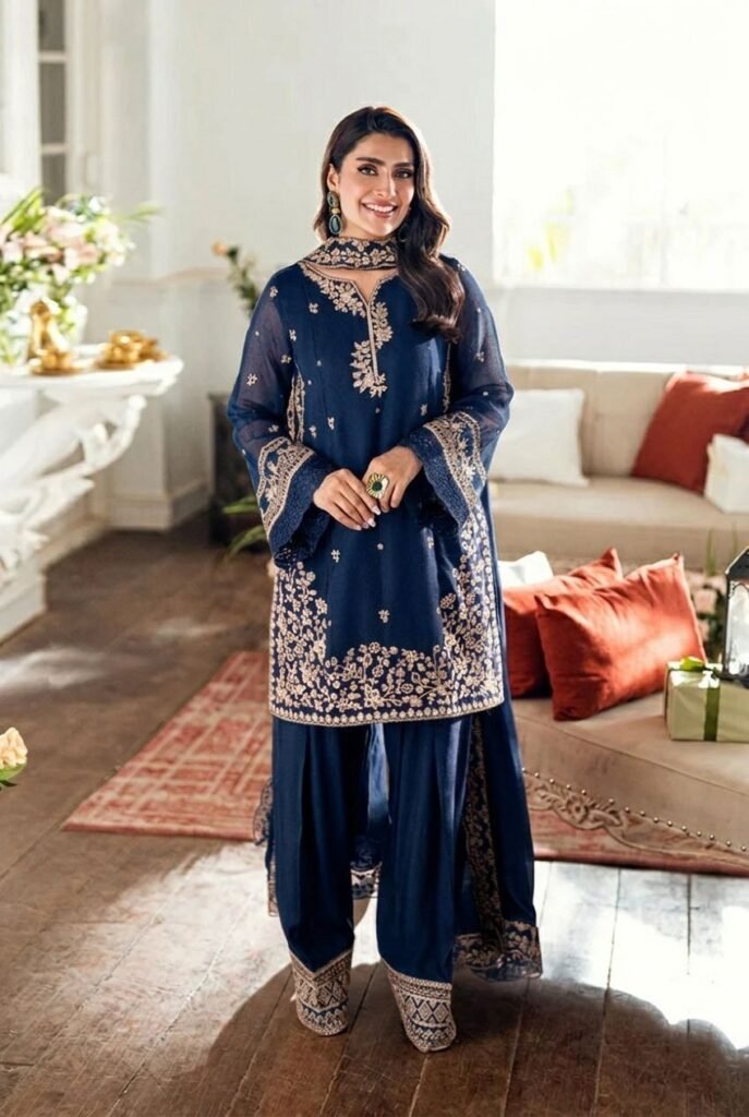 Shab Embroidered Suit