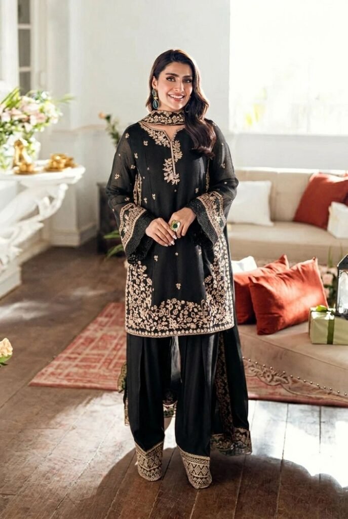 Shab Embroidered Suit