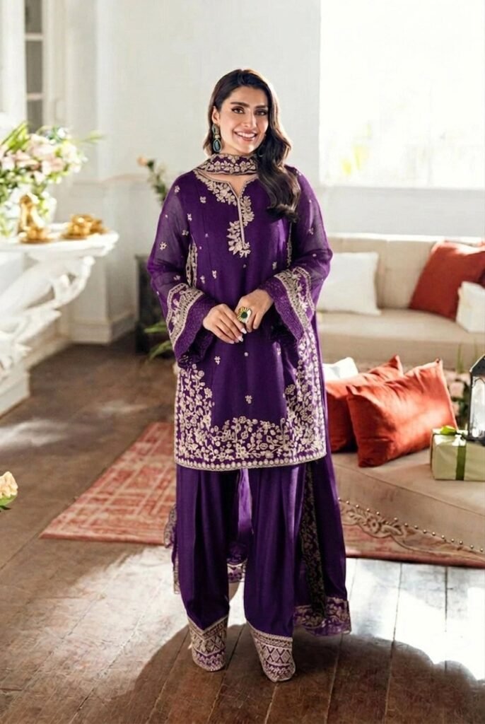 Shab Embroidered Suit
