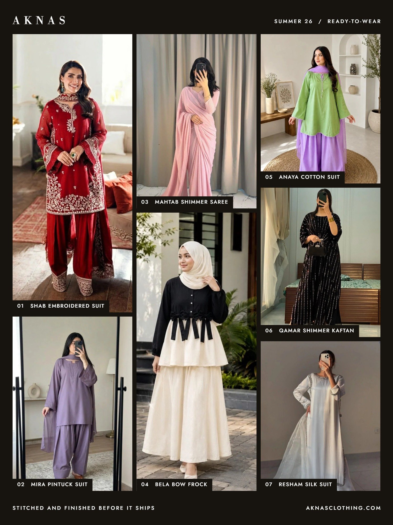 Model wearing the Pearl kurta set